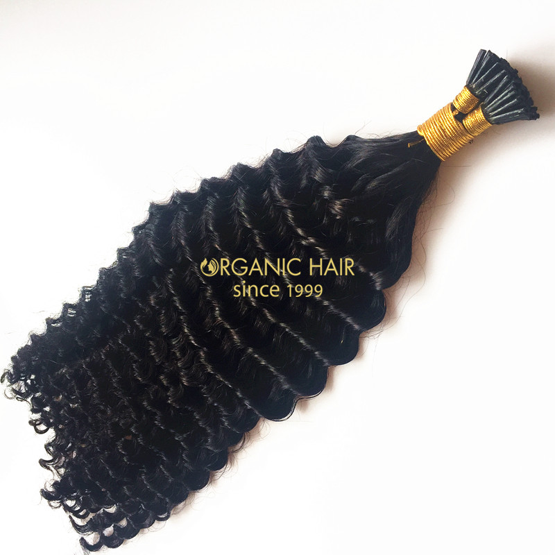 Organic hair extensions i tip hair extensions remy curly hair Organic hair extensions i tip hair extensions remy curly hair